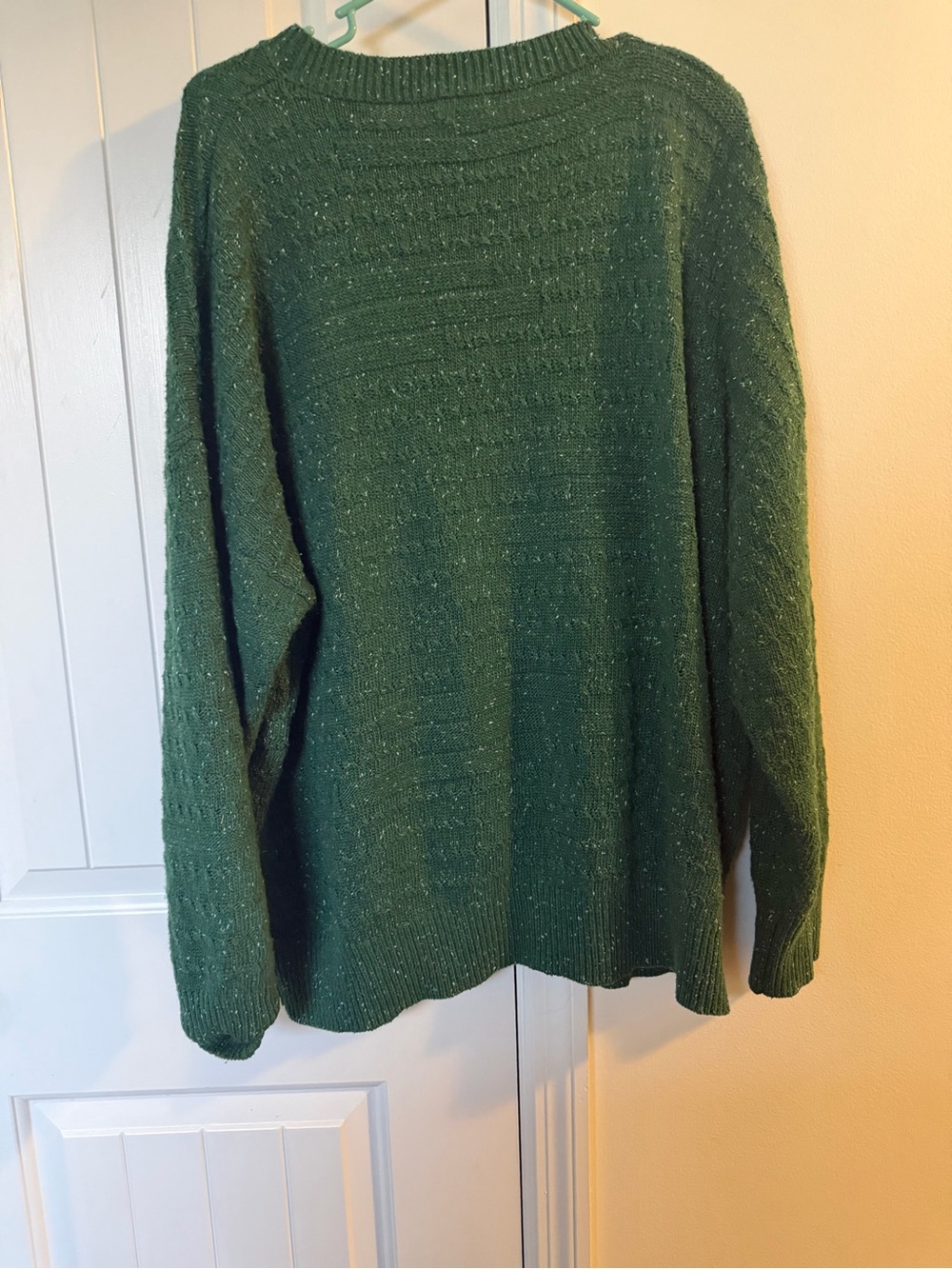 Chic Soul XXL Forest Green Textured Knit Sweater Oversized Fall Cozy Boutique - Picture 3 of 9